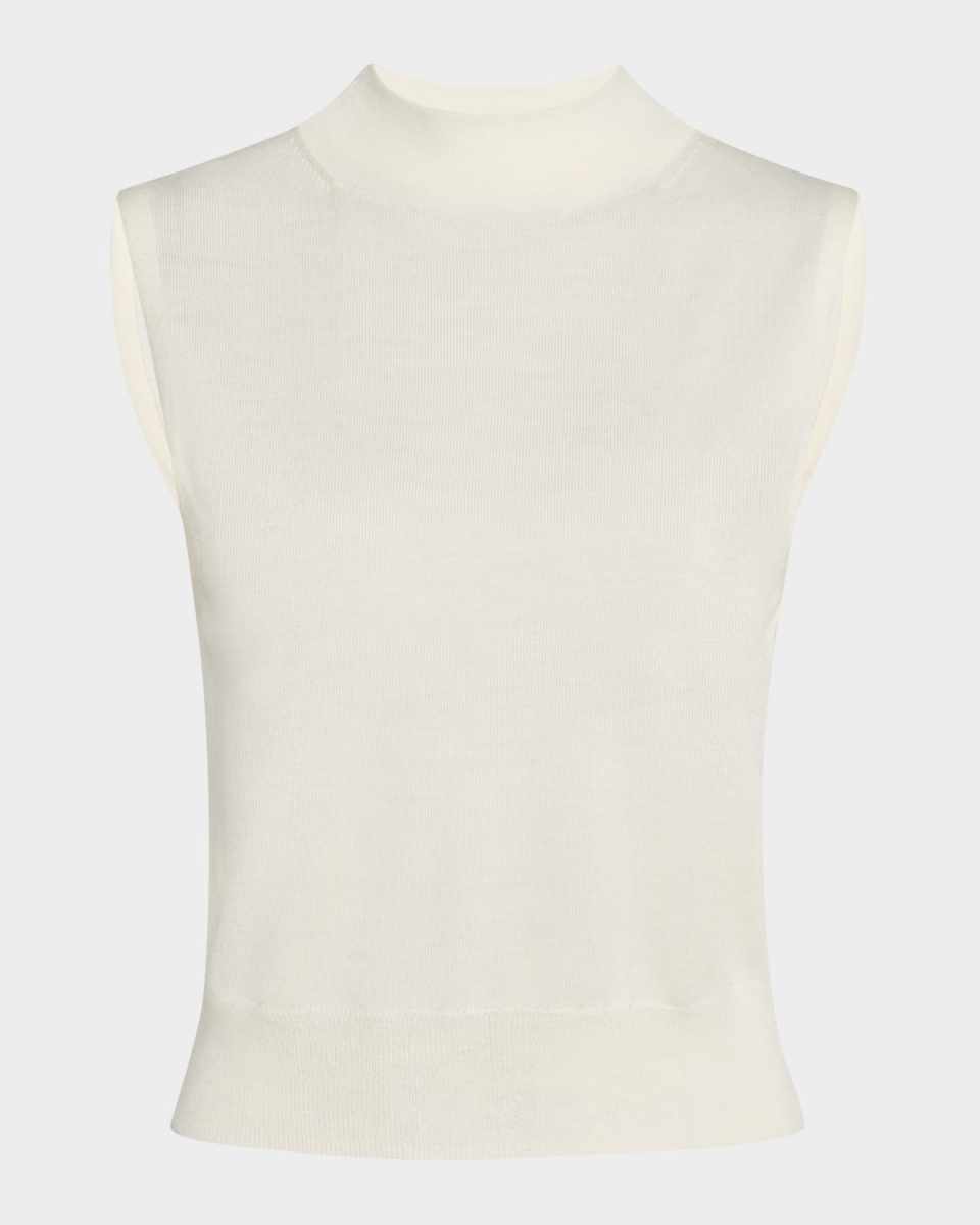 Sleeveless Mock-Neck Top